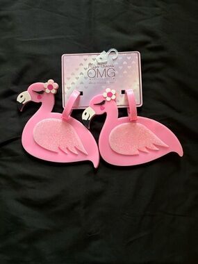 Pink Flamingo Luggage Tags - Set of 2